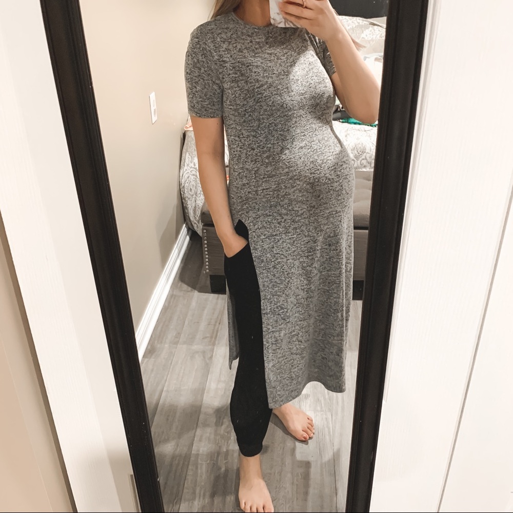 Gray Long Top (Non-maternity)